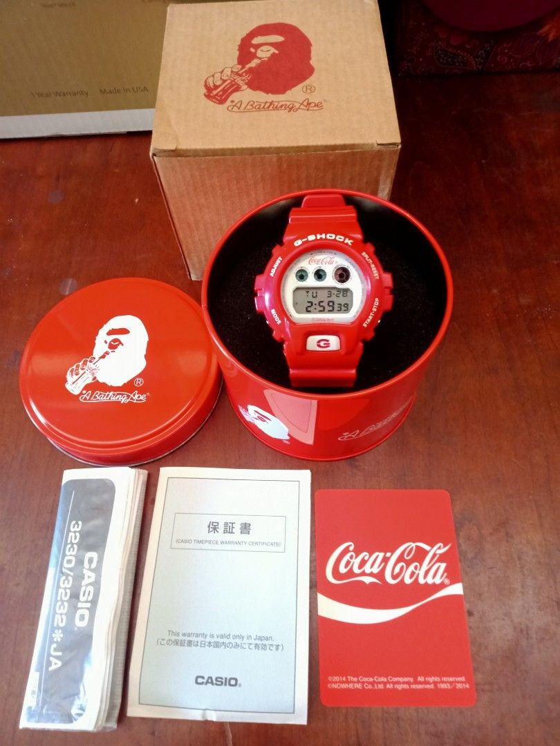 G shock deals bape coca cola
