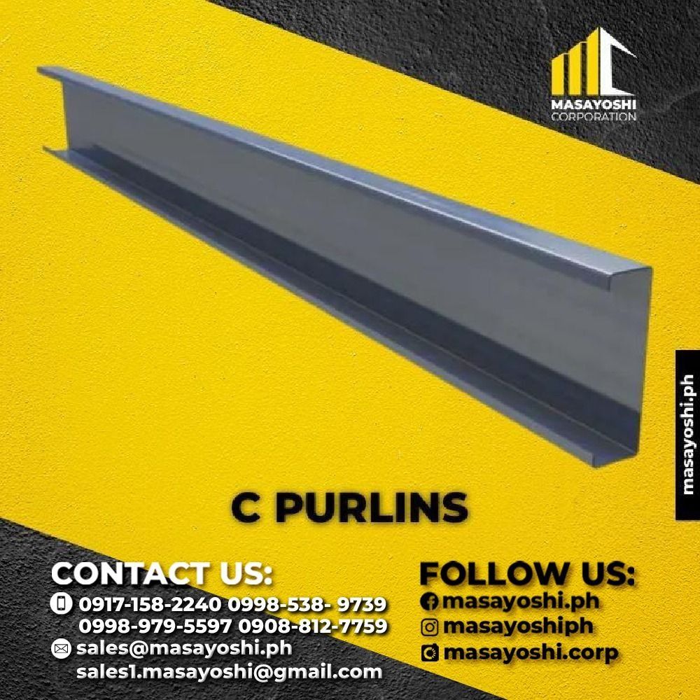 Galvanized Metal Purlins Metal Furring C Purlins Construction Materials, Commercial