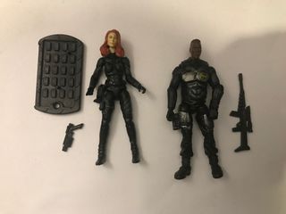 GI JOE RISE OF COBRA SET SCARLET & HEAVY DUTY 3.75 inch gijoe g.i joe g.i.joe
