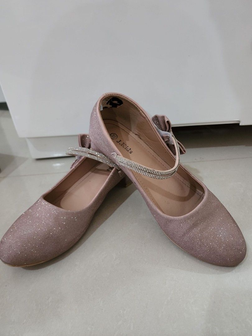 Glitter Rosegold Shoes Size 6 Size 23cm