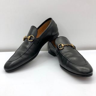 GUCCI 406994 LOAFERS BLACK COLOR LEATHER SHOE 237009451 :