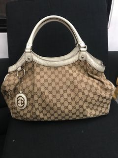 ❗️RepricedGUCCI Sukey Shoulder Tote Bag GG Canvas Leather