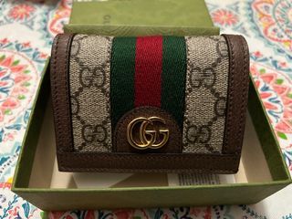 Gucci 523159 Ophidia GG Supreme Card Holder Card Case Used from Japan