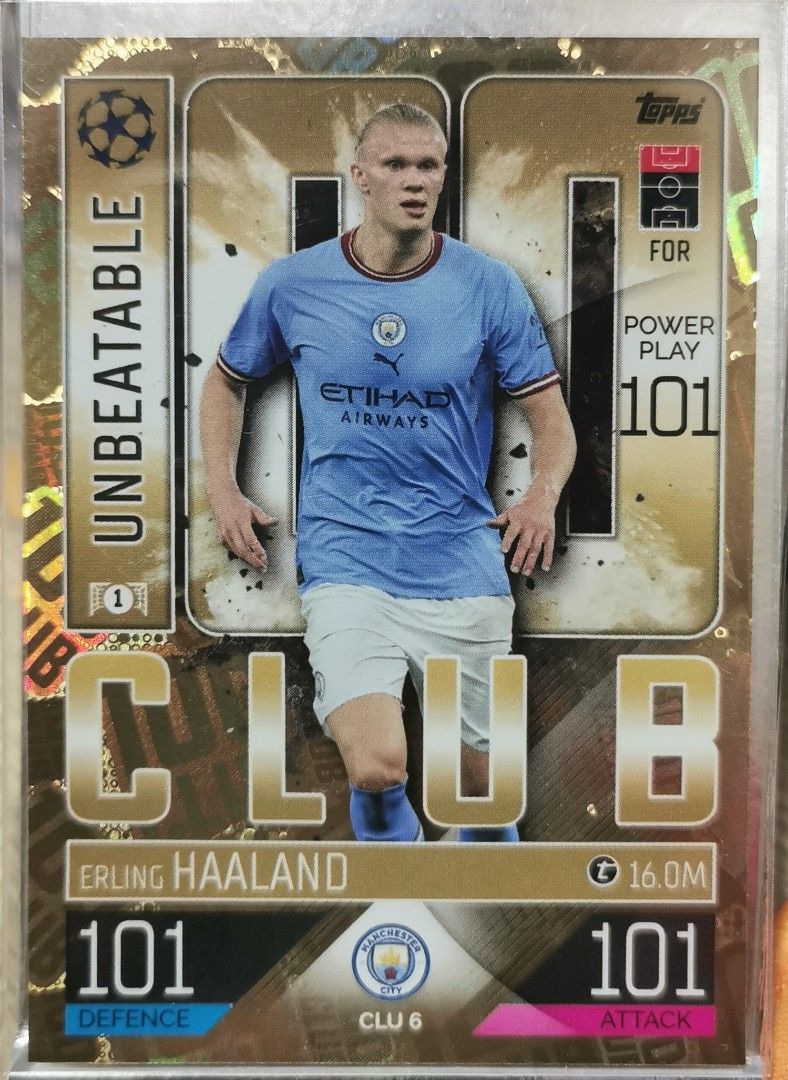 Haaland match attax 101, 興趣及遊戲, 收藏品及紀念品, 明星周邊 Carousell