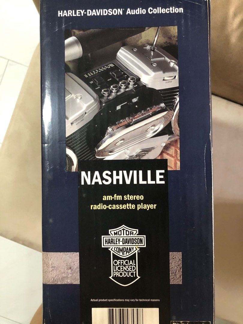 Harley Davidson Nashville Portable Radio Cassette Player With Bass