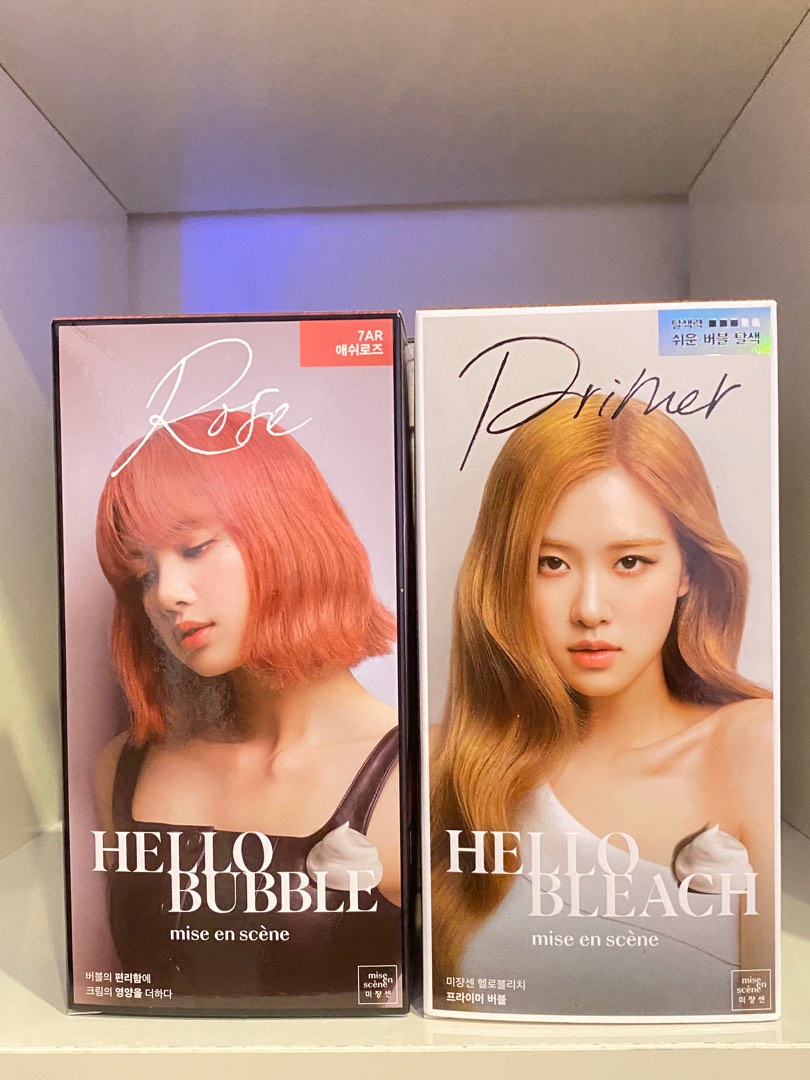 Hello bubble hair dye ( rose and primer ), Beauty & Personal Care, Hair
