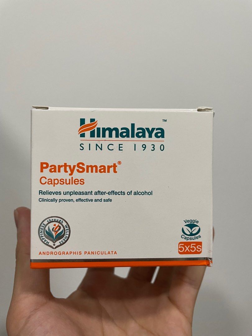 Himalaya PartySmart Capsules - Relieves Unpleasant Alcohol After