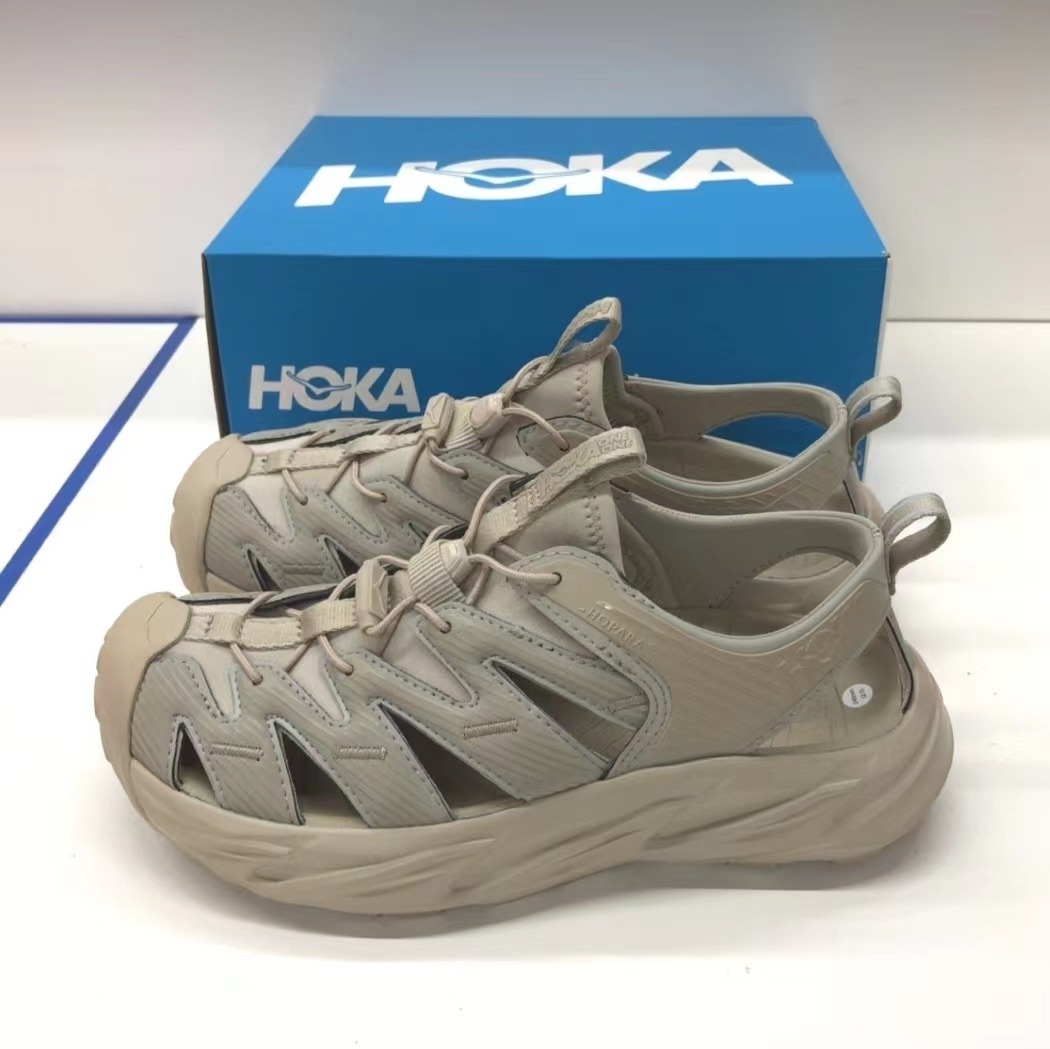 【全新】HOKA ONE ONE Hopara 戶外運動涼鞋牛津黃/沙色/卡其色