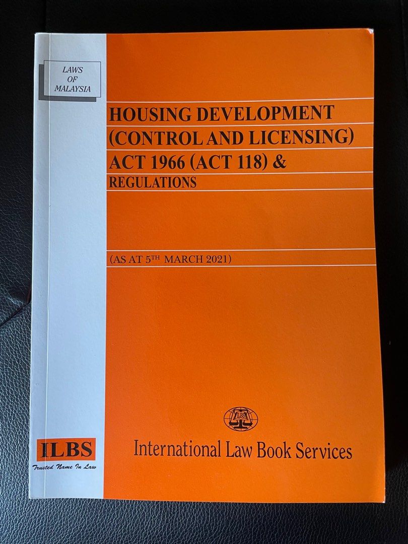 Housing Development Act 1966 ( act 118 ) ( 2021 version ), Hobbies & Toys, Books & Magazines