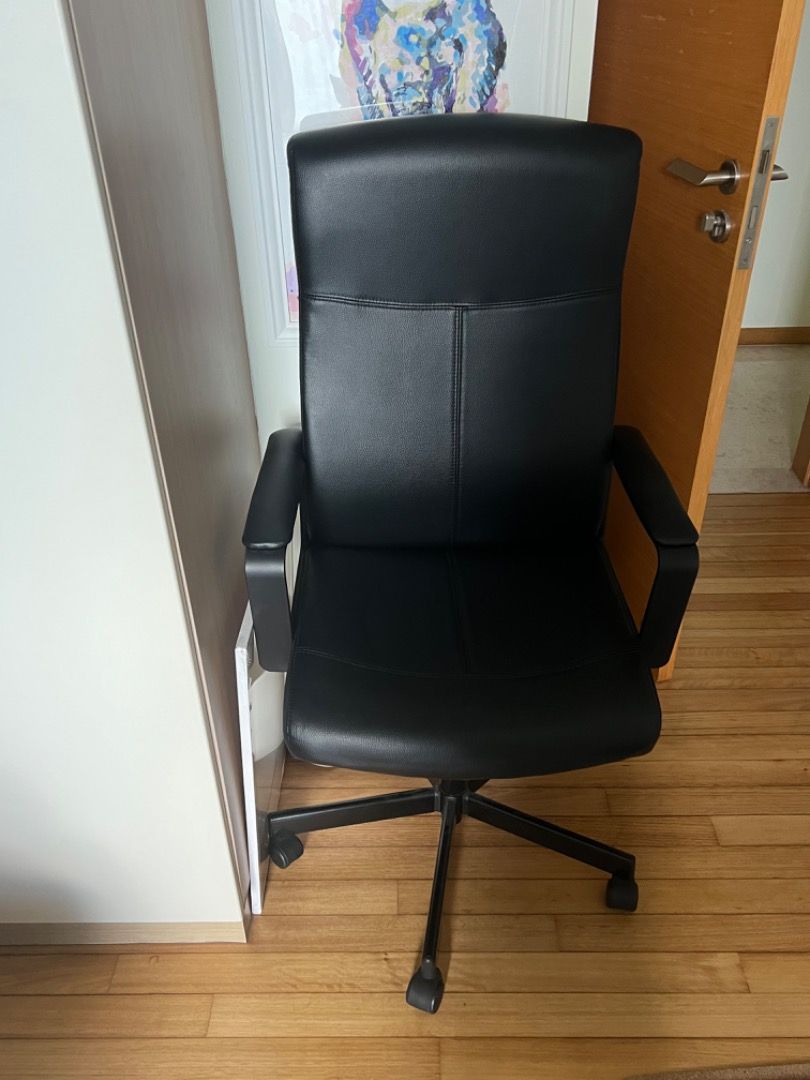 Ikea Millberget Office Chair Black, Furniture & Home Living, Furniture