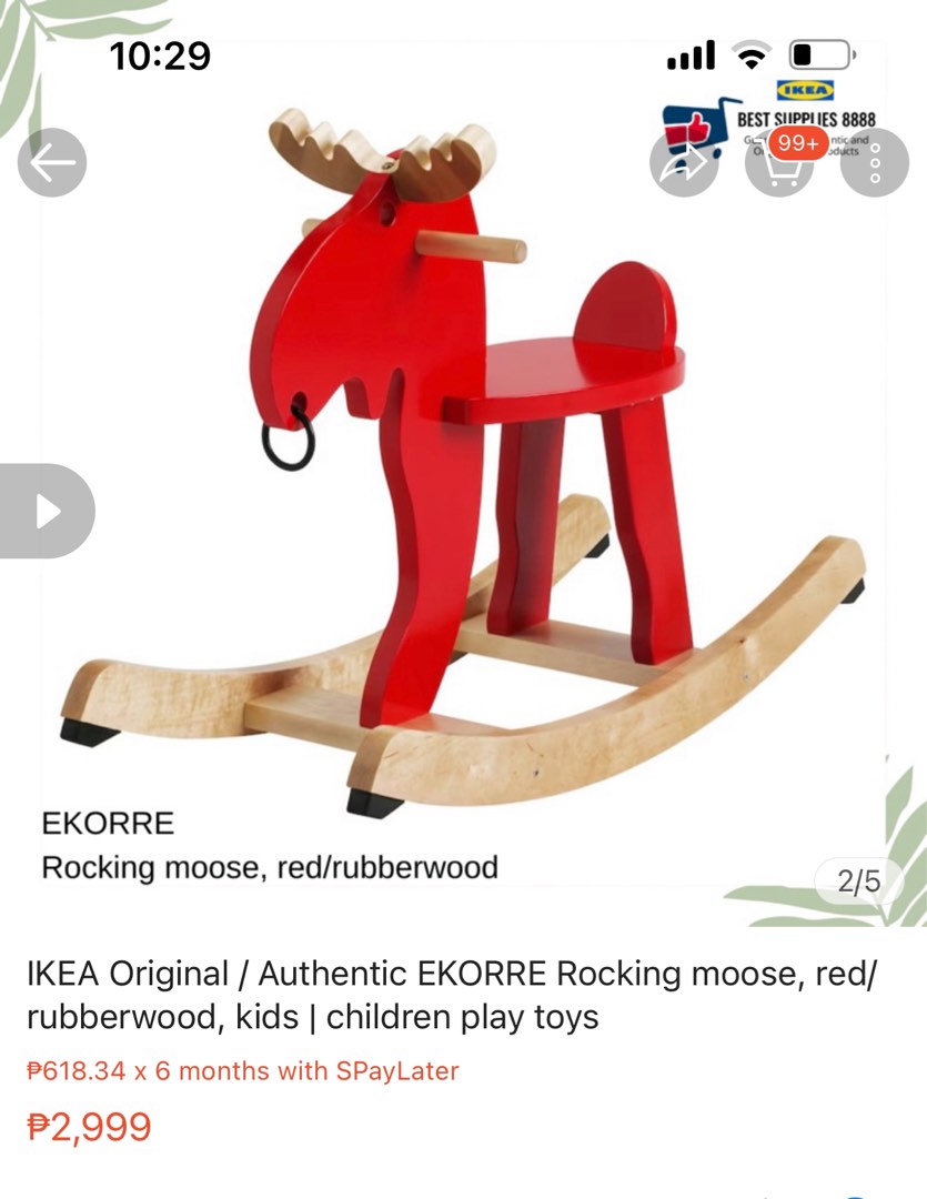 Ikea Moose Ride on on Carousell