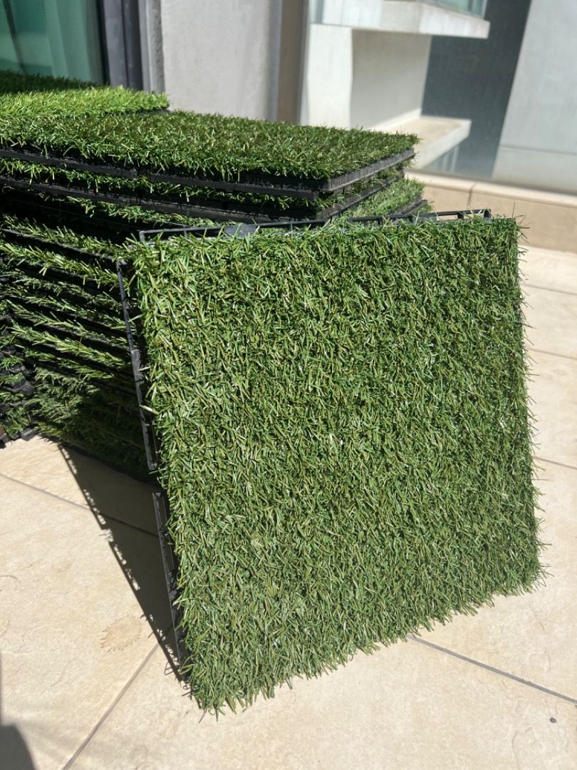 Ikea Runnen Floor Decking Grass 33 pcs, Furniture & Home Living