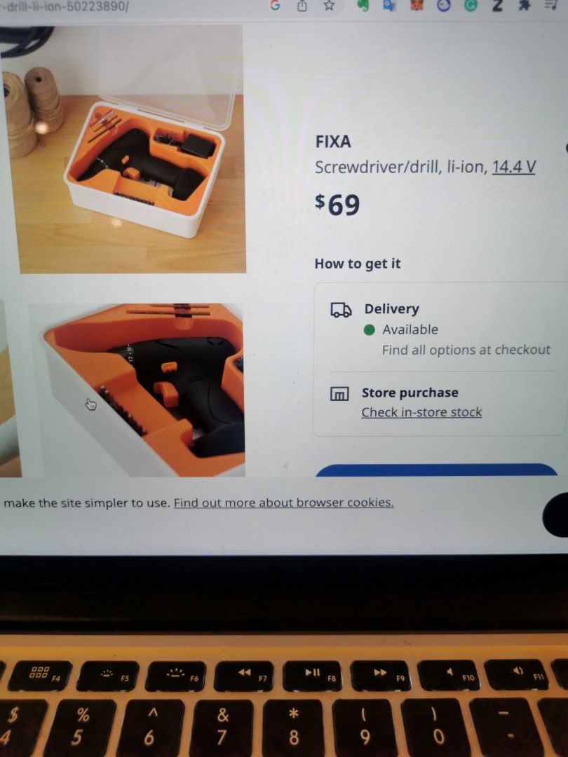 IKEA screwdriver drill, Furniture & Home Living, Home Improvement