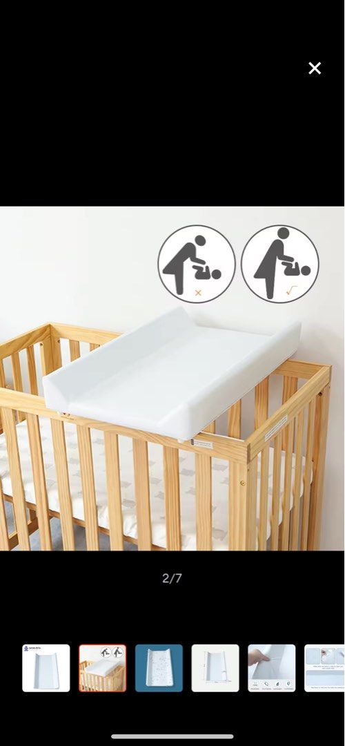 Jarrons & Co Happy Cot Diaper Changing Board, Babies & Kids, Bathing