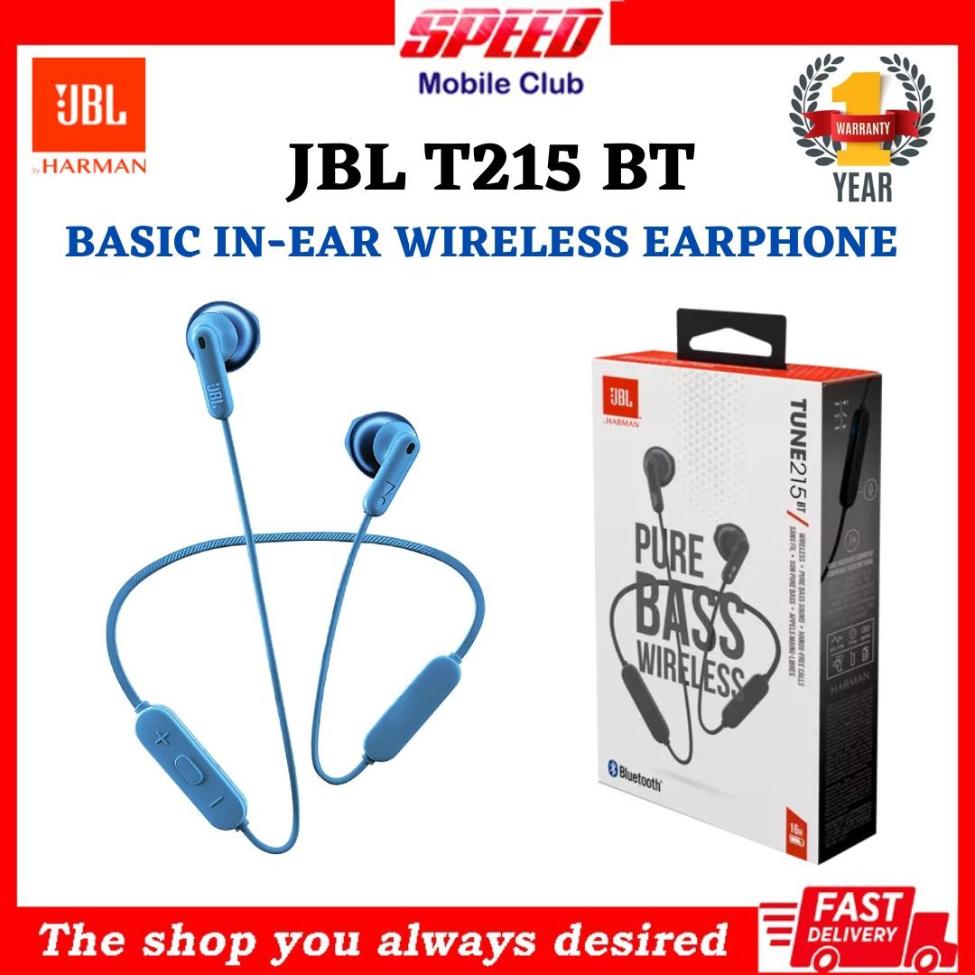 JBL Tune 215BT, 16 Hrs Playtime with Quick Charge, in Ear Bluetooth  Wireless Earphones with Mic