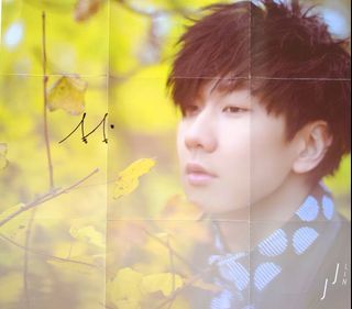 JJ Lin 林俊杰 - Lost And Found 学不会 Autographed Poster 亲笔签名 海报