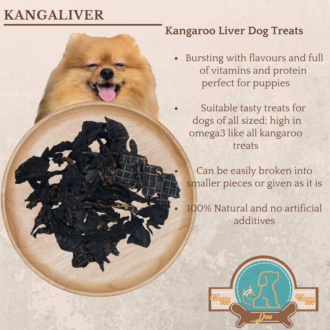 Kangaroo Liver Dog Treats Dehydrated Dog Treats 50/100/200g, Pet