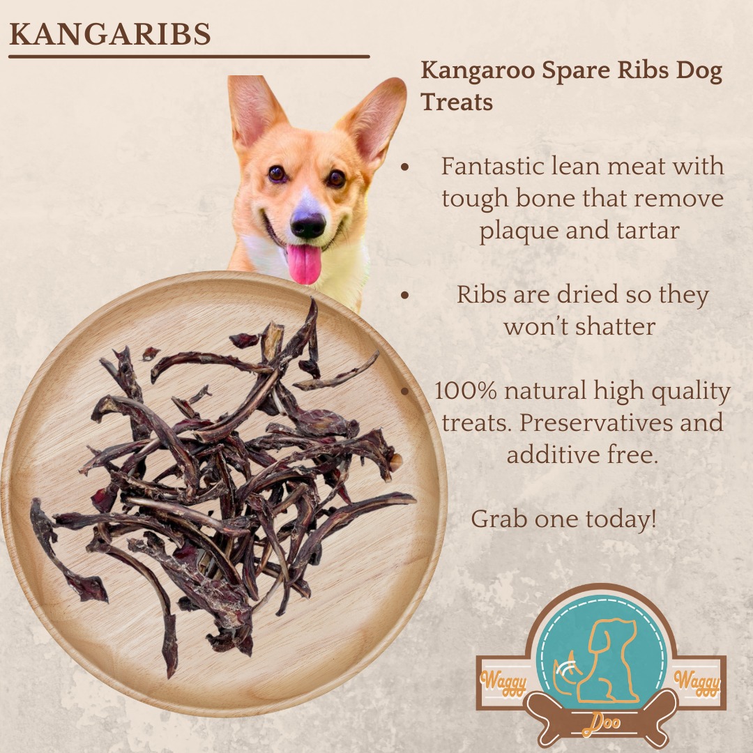 Kangaroo Spare Ribs Dog Treats Dehydrated Dog Treats 50/100/200g