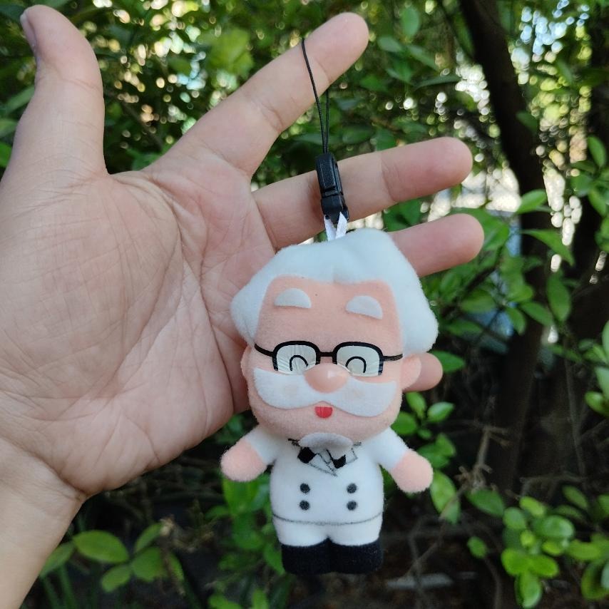 KFC Colonel Sanders Plush Charm, Hobbies & Toys, Toys & Games on Carousell