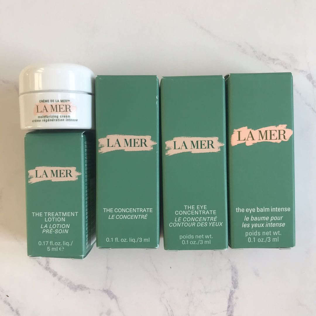 La Mer minis eye concentrate, eye intense balm, the concentrate