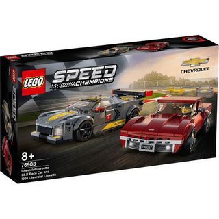 Lego 76903 Chevrolet Corvette C8.R Race Car and 1968 Chevrolet Corvette MISB NEW SPEED CHAMPIONS