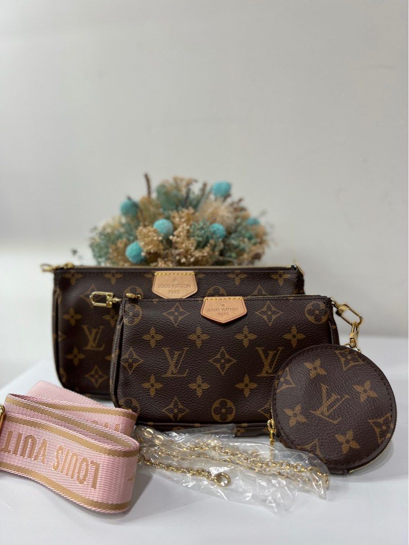 Louis Vuitton Black Monogram Giant Empreinte Leather Wild at Heart Multi Accessories Pochette Bag