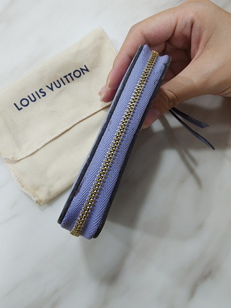 Louis Vuitton Zippy Coin Purse Summer Blue in Empreinte Embossed