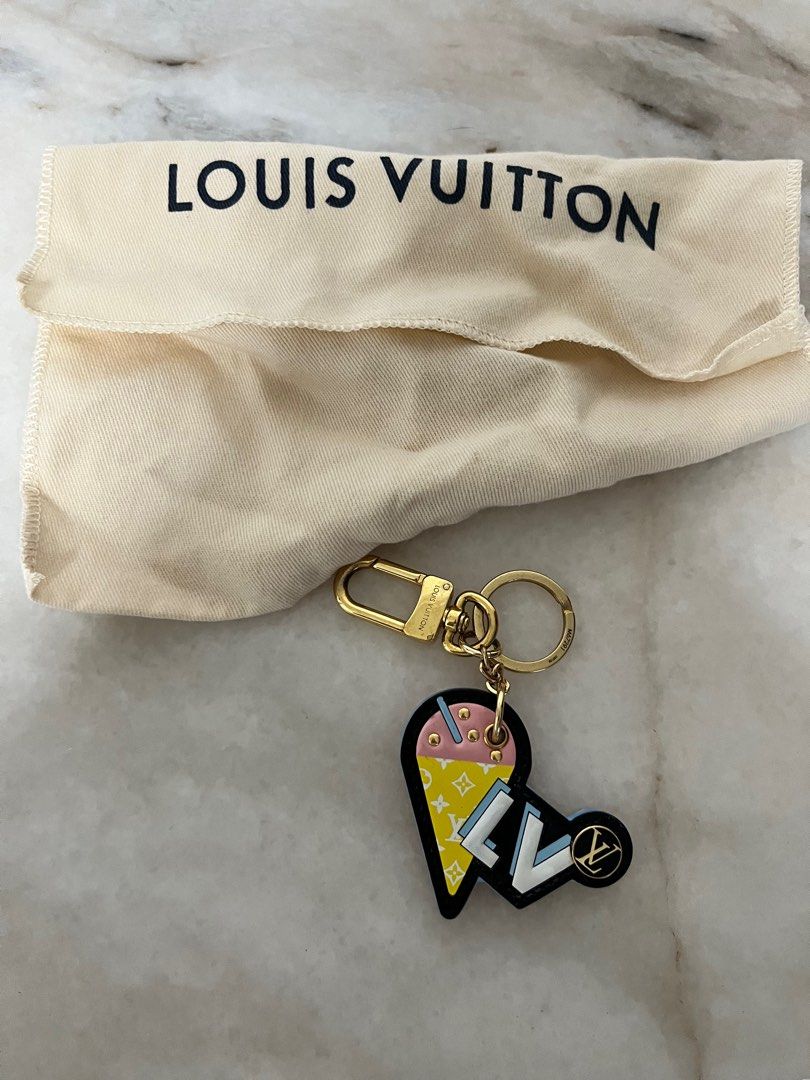 Louis Vuitton LV Knot Bag Charm & Key Ring - Black Keychains