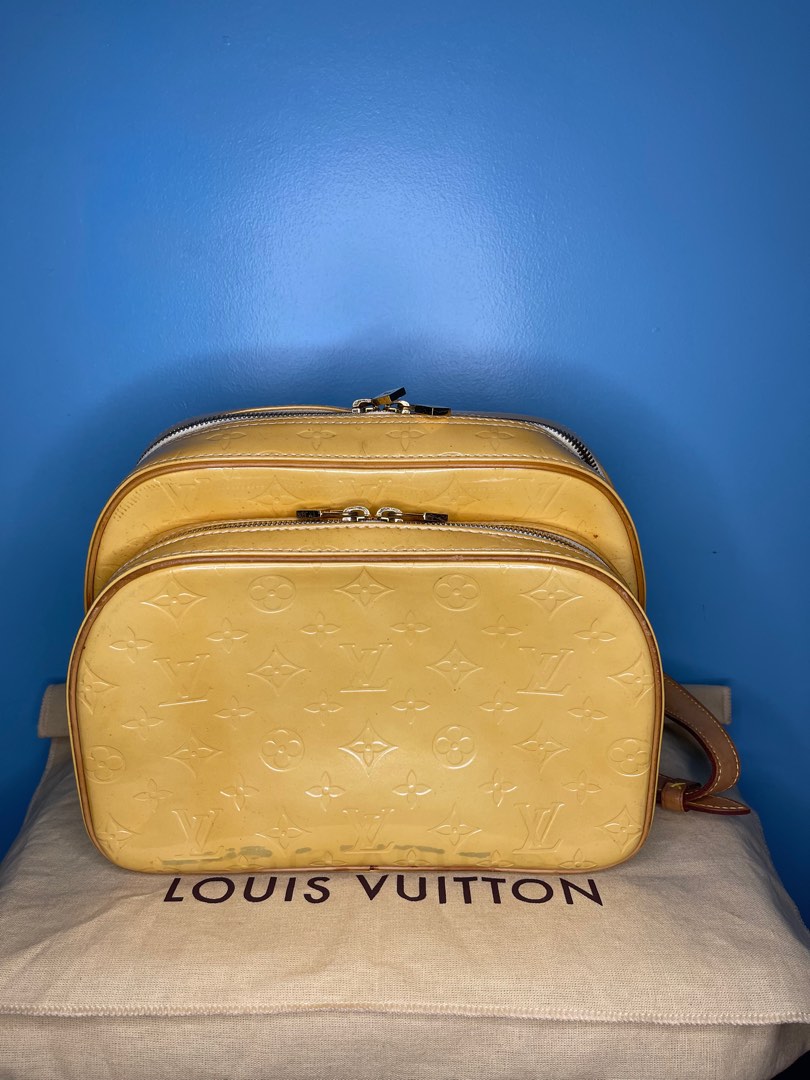 Louis Vuitton Vernis Murray Backpack Yellow, Luxury, Bags & Wallets on  Carousell