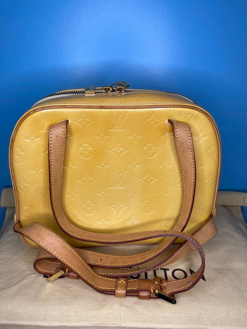 Louis Vuitton Vernis Murray Backpack Yellow, Luxury, Bags & Wallets on  Carousell