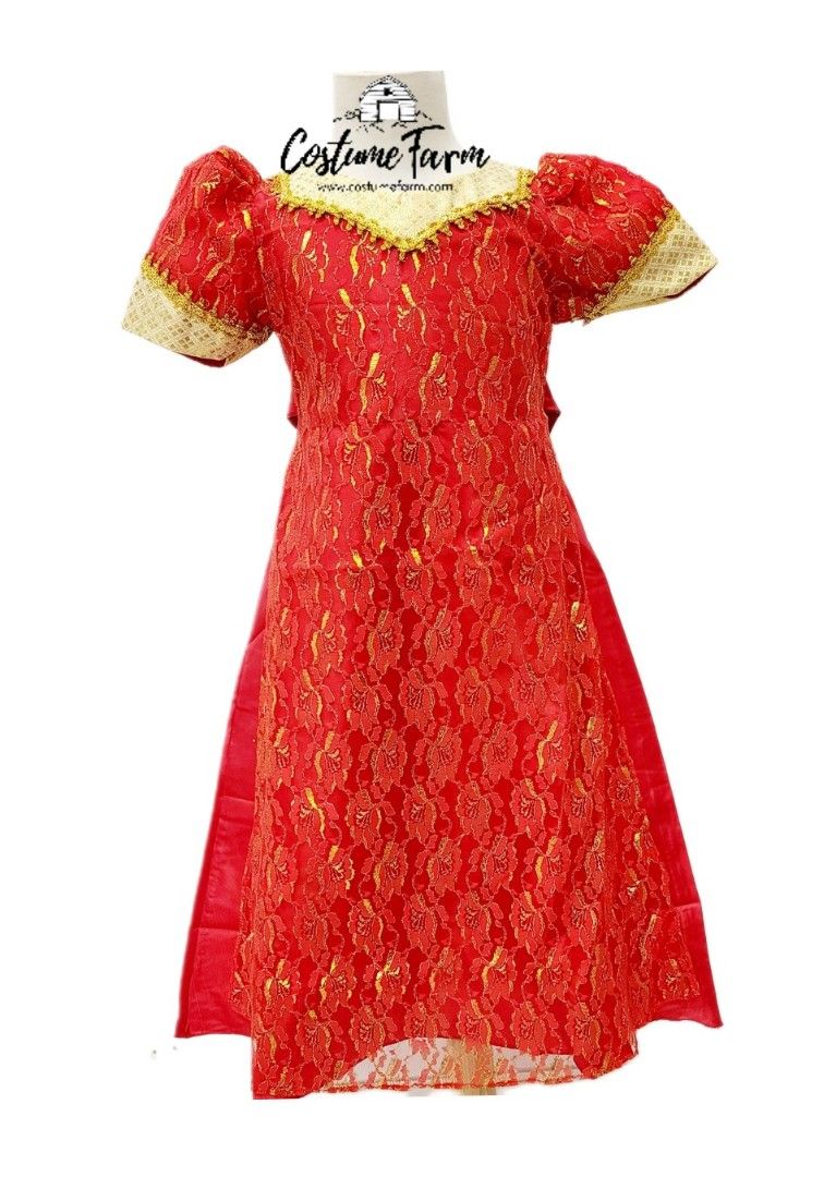 red maria clara dress Modern Filipiniana Maria Clara Gowns for Rent
