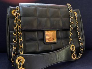 MCM chain quilted flap bag