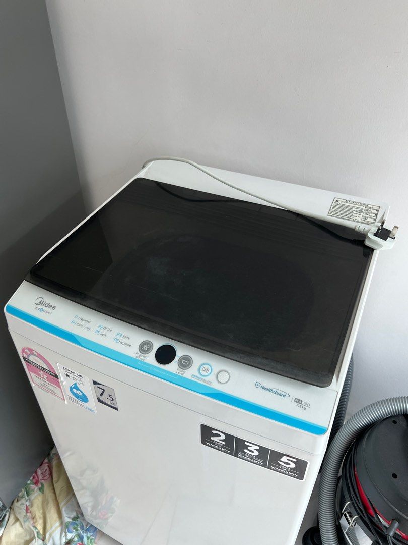 Midea Washing Machine 7.5kg, TV & Home Appliances, Washing Machines
