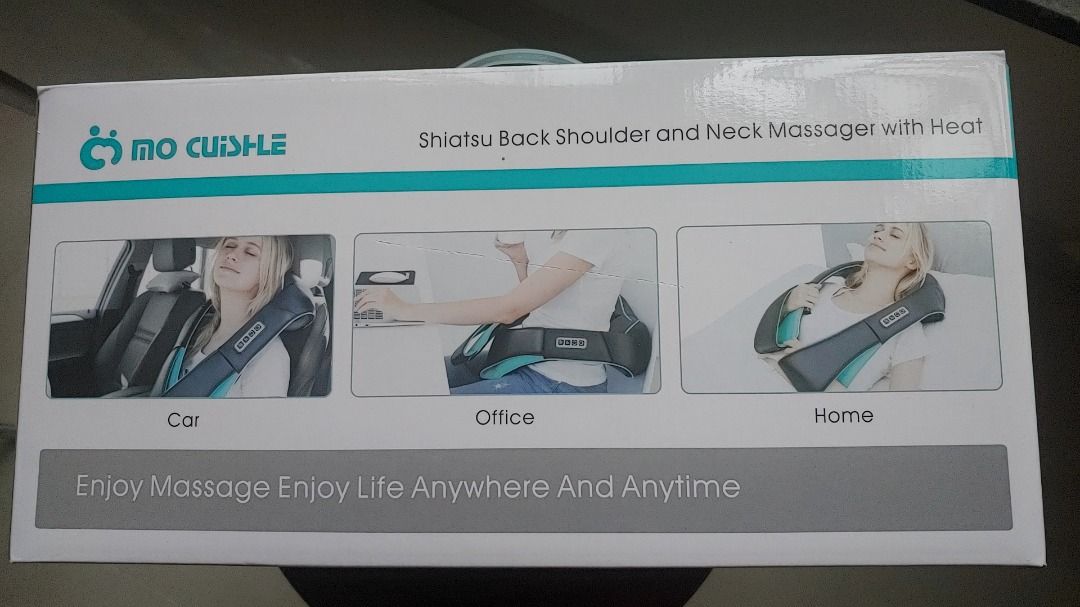 Mo Cuishle Neck Shoulder Back Massager with Heat - Shiatsu Neck Massager MO-BLT