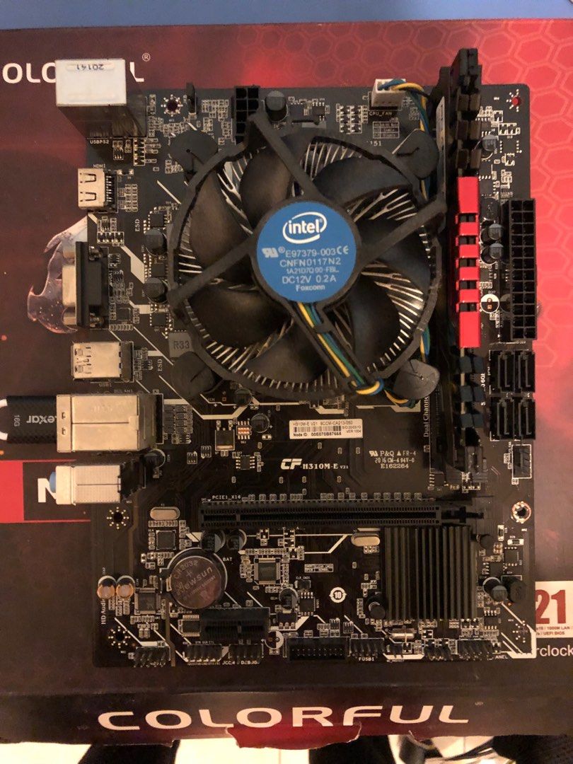Motherboard i3 9100f 8gb ram 2400mhz