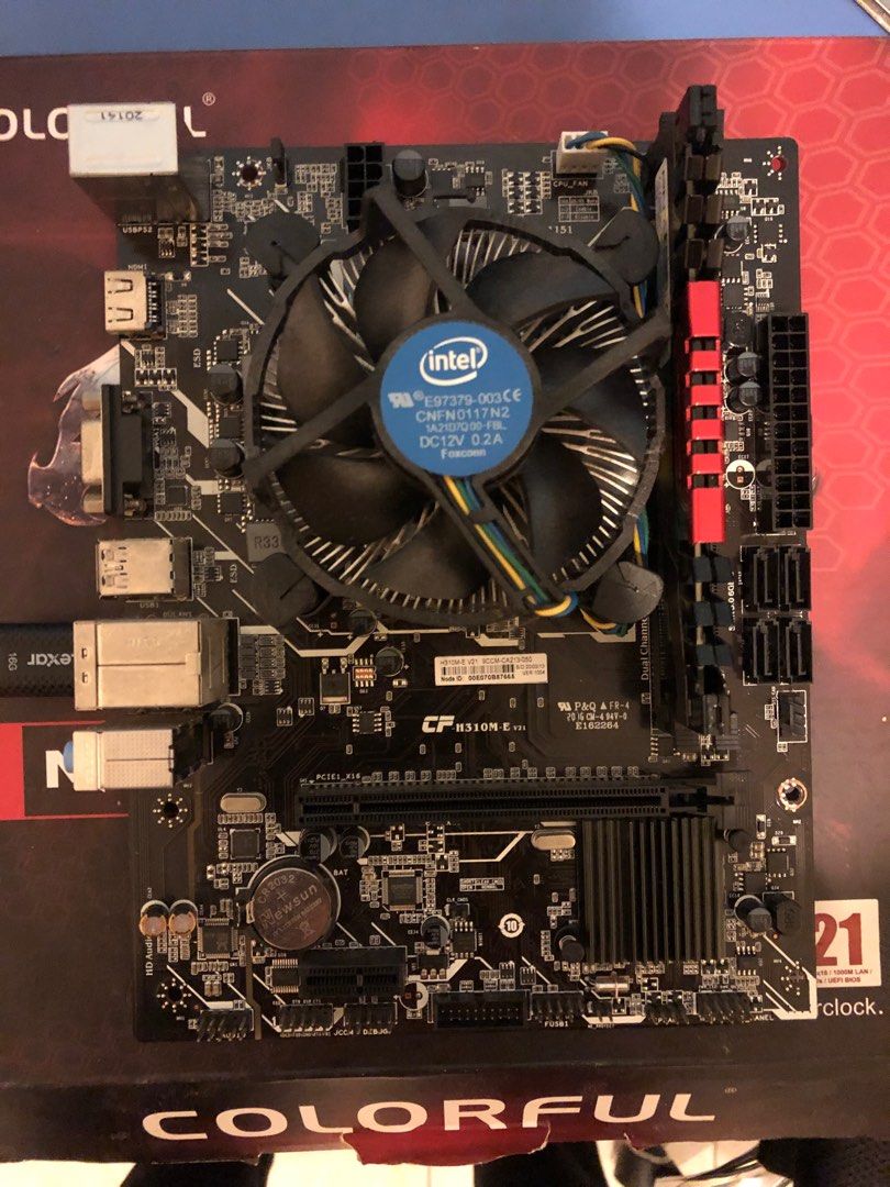 9100f motherboard top