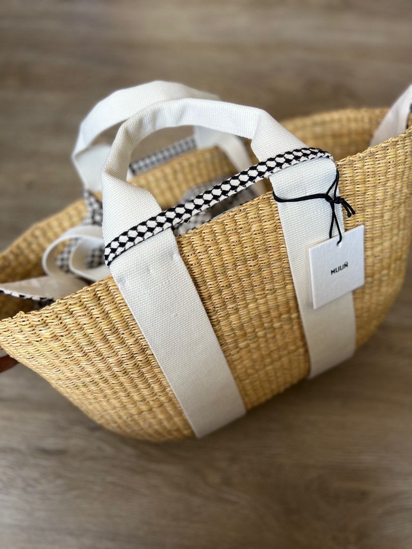 Panier Muuñ George Net - Natural - Ecru Handles