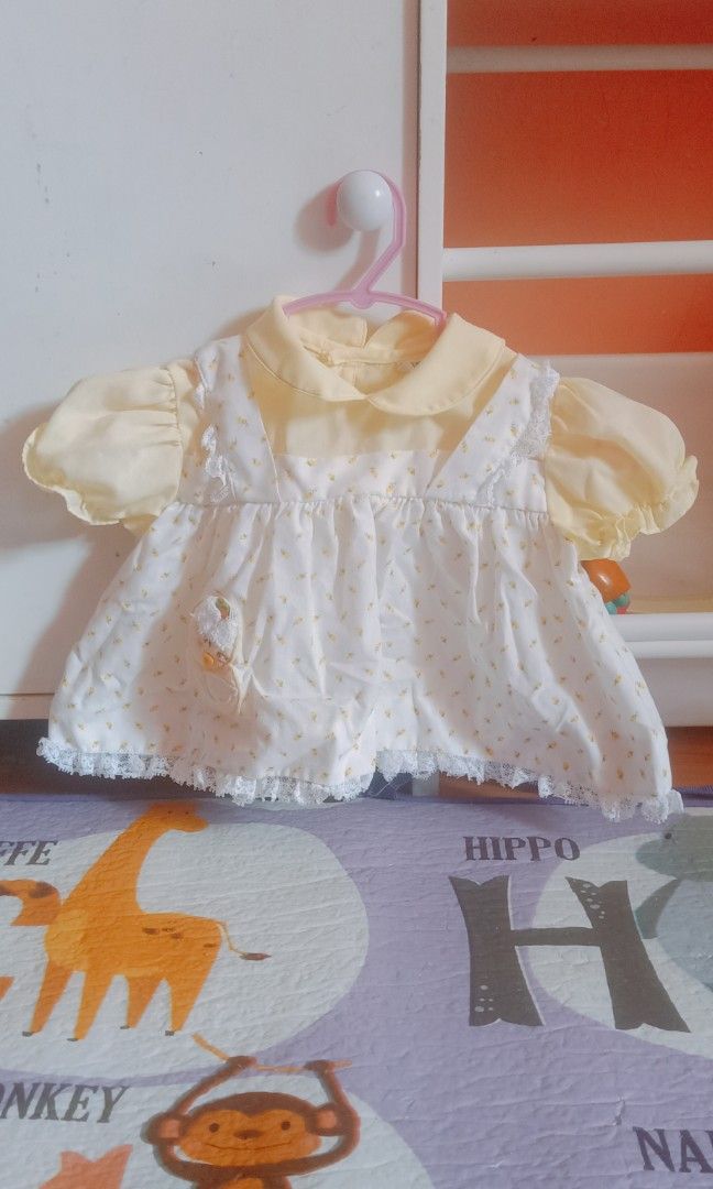 Newborn Baby Dress (Category: Babies & Kids Fashion) located in Bulacan. Submitted by maxxinetaylor (Listing ID 1223219360, Image 1). Description: Used once nung newborn pictorial lang So Cute and Nice in person Bagong Bago pa with Panty Hose (Leggings).