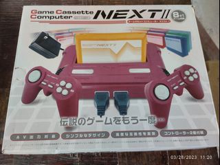 Next II bootleg Famicom console with 8+1 built-in games