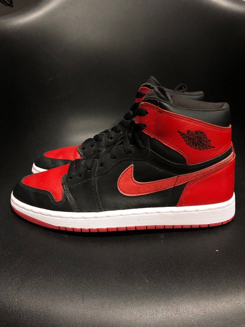 Nike Air Jordan 1 Bred 2001, Men's Fashion, Footwear, Sneakers on