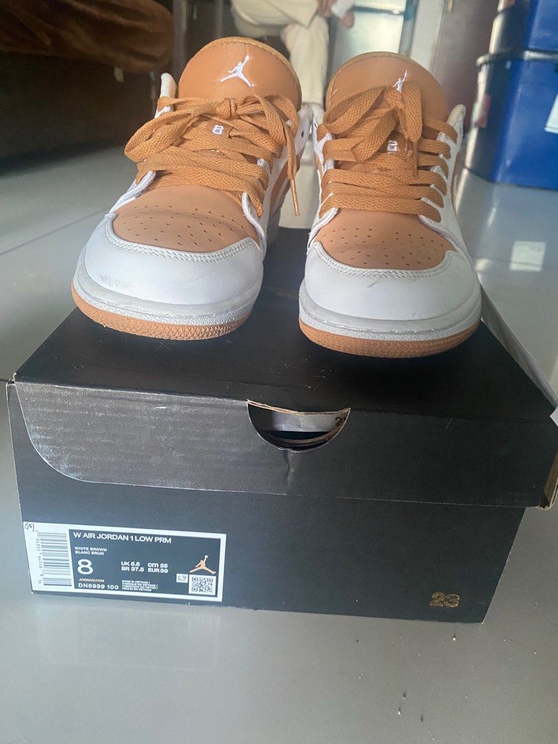 tan nike air jordans