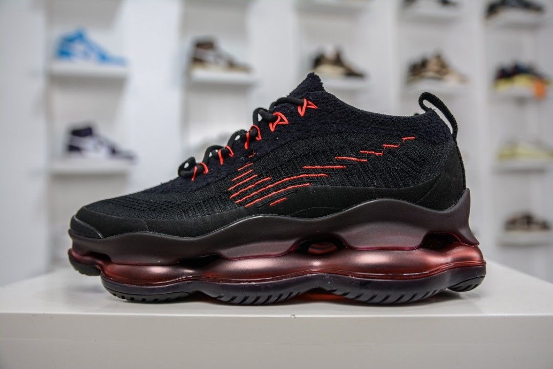 Nike Air Max Scorpion Flyknit Bred and University Red W 2023