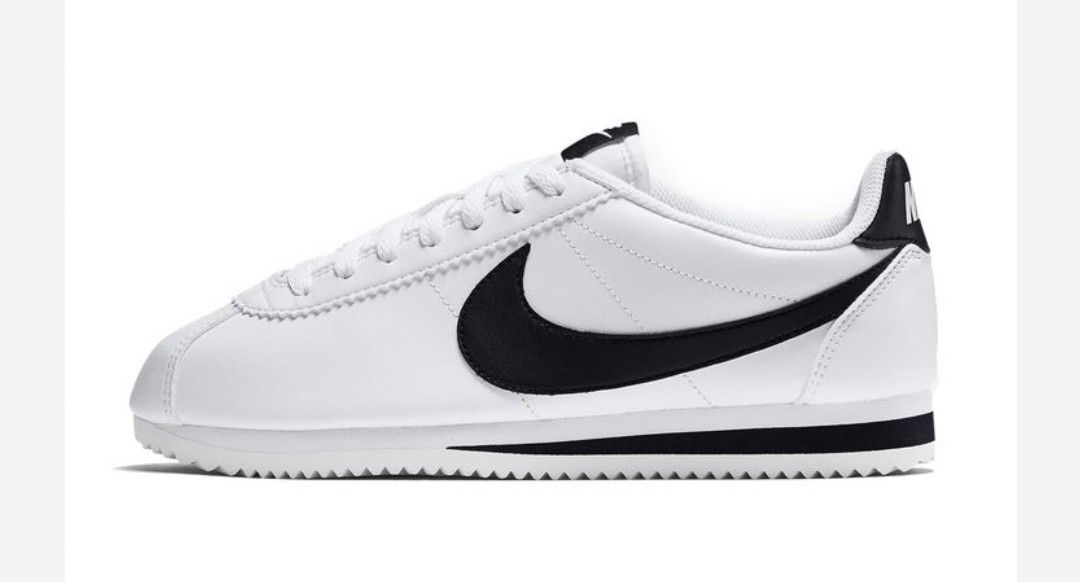 Nike cortez deals white leather