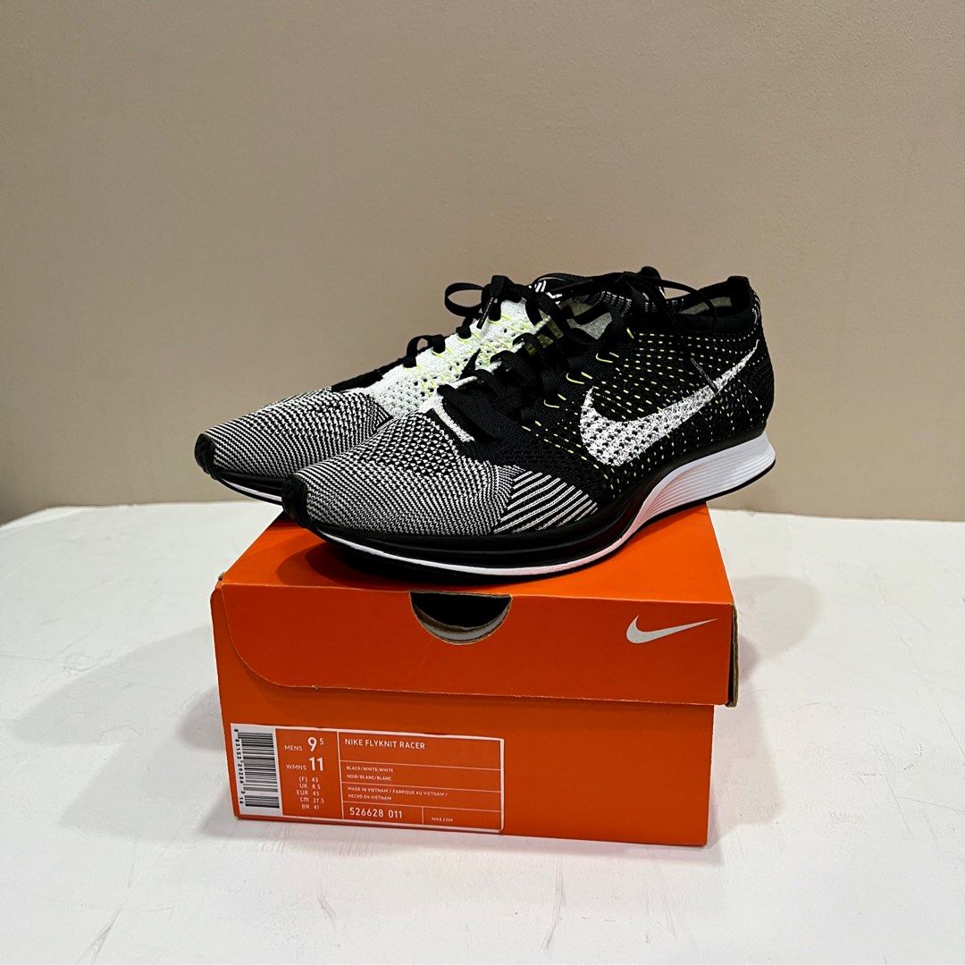nike flyknit racer orca white tongue