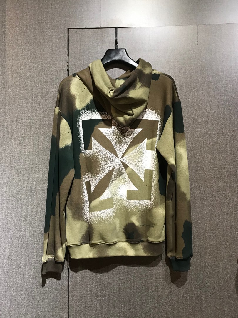 Off White Camouflage Hoodie