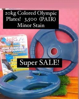 Olympic Plates 20kg - COLORED