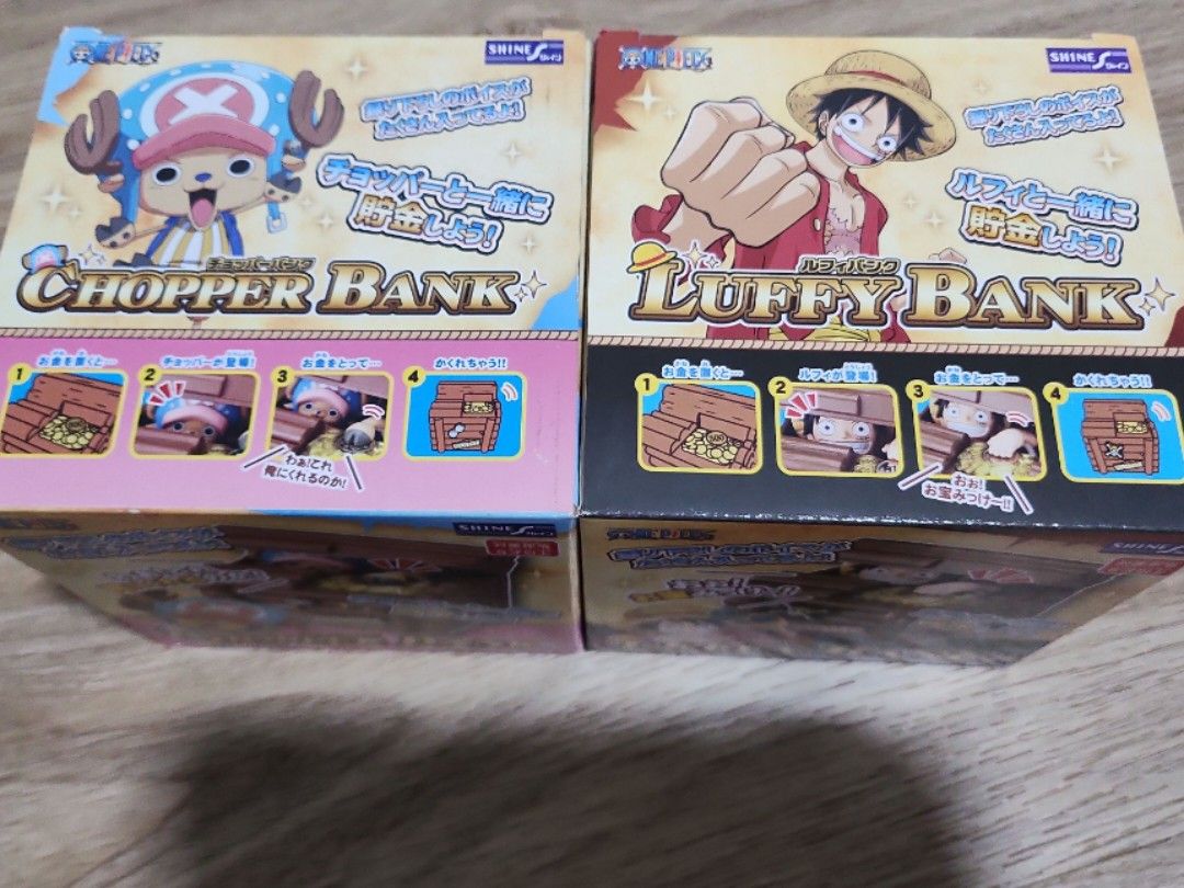One Piece Tony Tony Chopper/Luffy Coin Bank, Hobbies & Toys, Toys