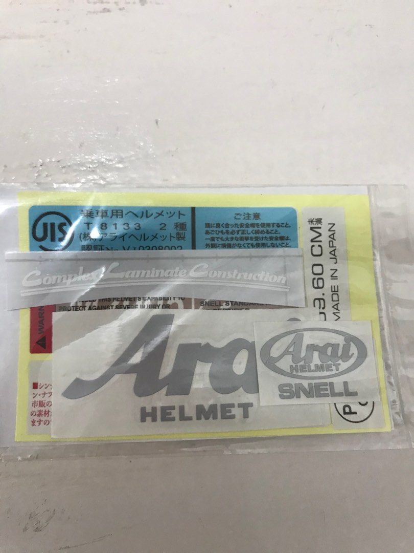 Arai Made In Japan Helmet Sticker – 80x45mm Decal 121590 – Genuine Factory Badge