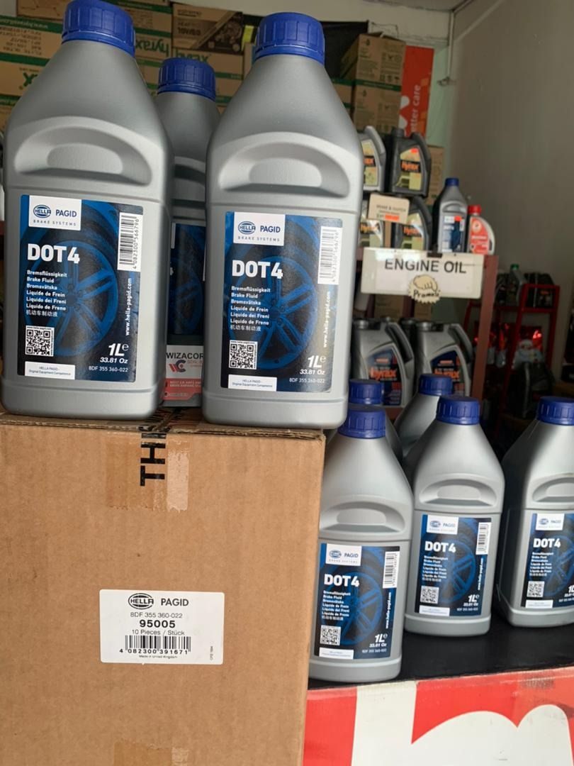 ORIGINAL BRAKE FLUID DOT 4 HELLA PAGID BRAKE OIL 1L, Auto Accessories