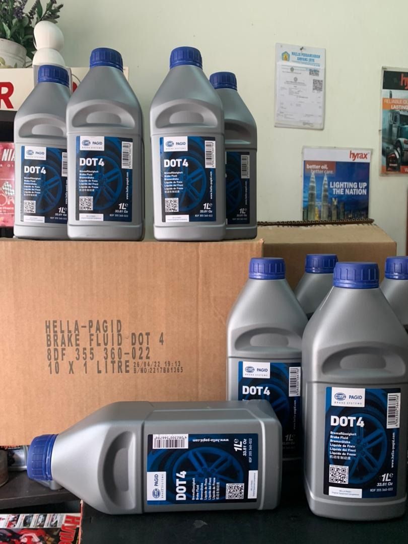 ORIGINAL BRAKE FLUID DOT 4 HELLA PAGID BRAKE OIL 1L, Auto Accessories